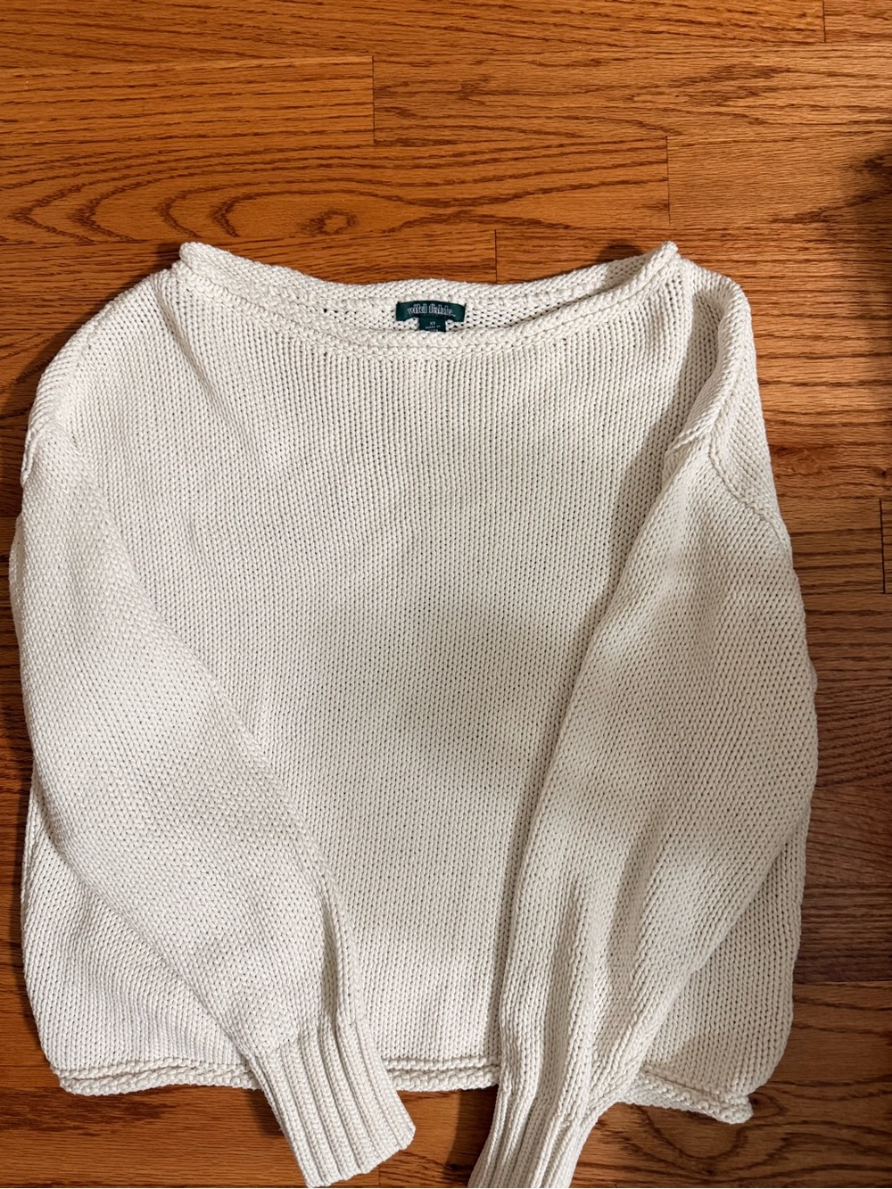 wild fable Cream Crew Neck Knit Sweater